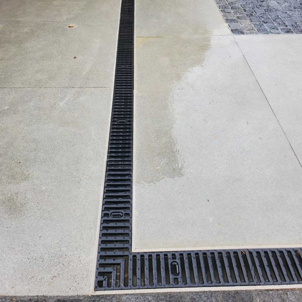 Black Linear Slot Driveway Channel Metal Drain Jali