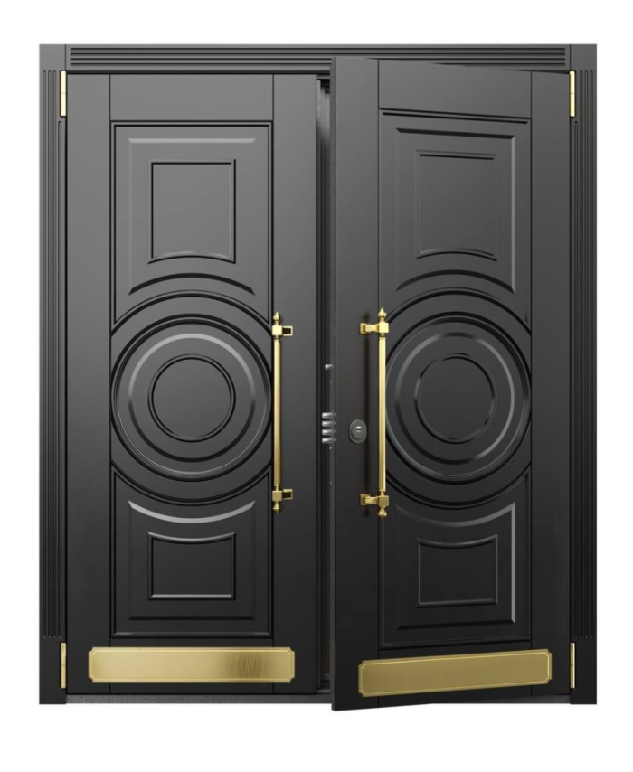 Circle Emboss Gold Internal Door