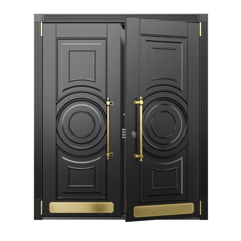 Circle Emboss Gold Internal Door
