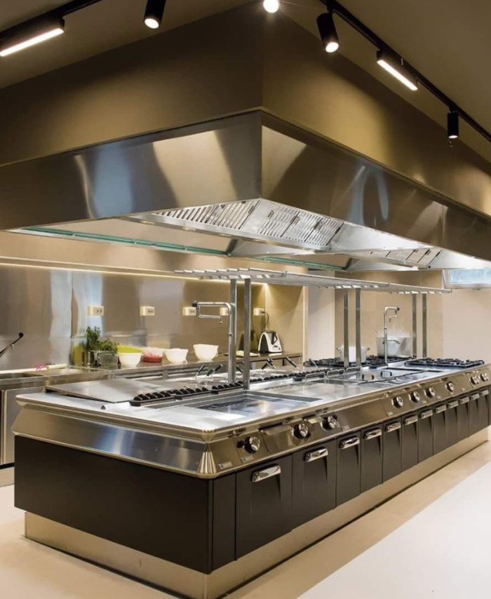 Commercial Stainless Steel Island Kitchen Unit