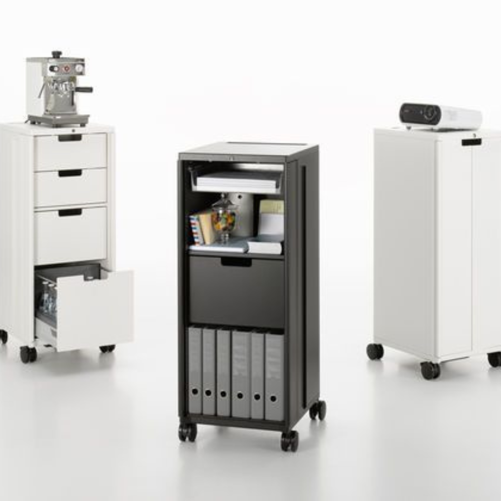 Compact Mobile Office Storage Cabinet