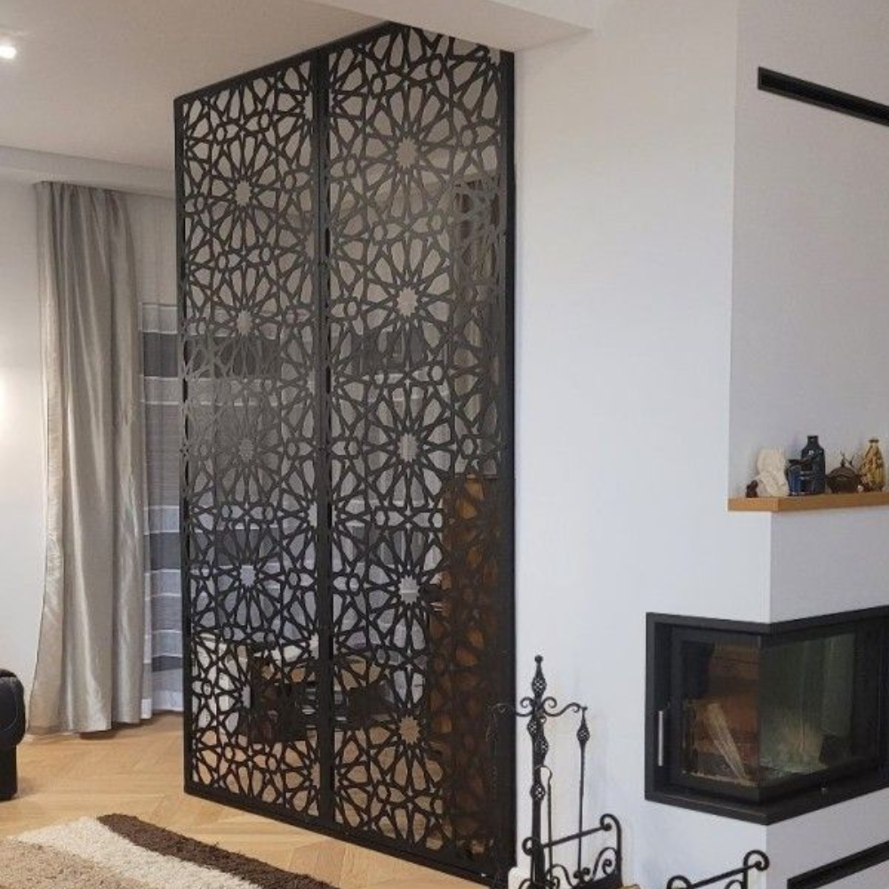 Decorative Laser Cut Metal Partition Divider