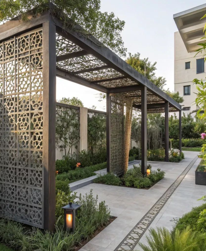 Designer Iron Walkway Canopy