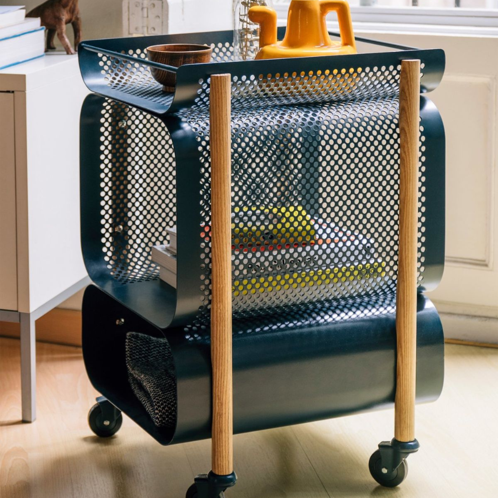 Designer Metal Rolling Storage Utility Cart