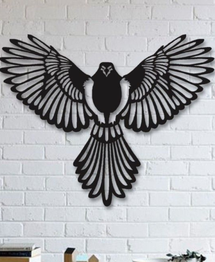 Flying Eagle Laser Cut Metal Wall Art