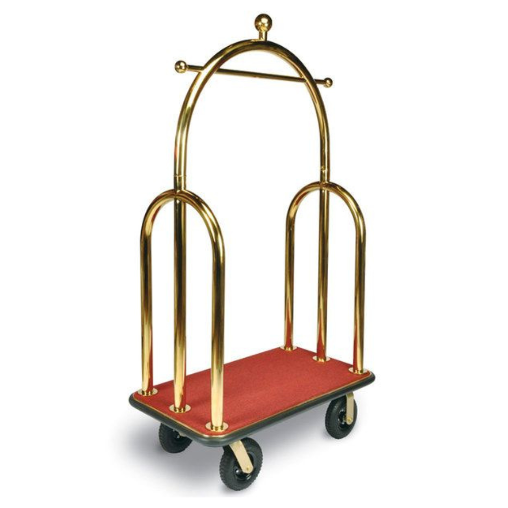 Gold Birdcage Bellman Luggage Trolley
