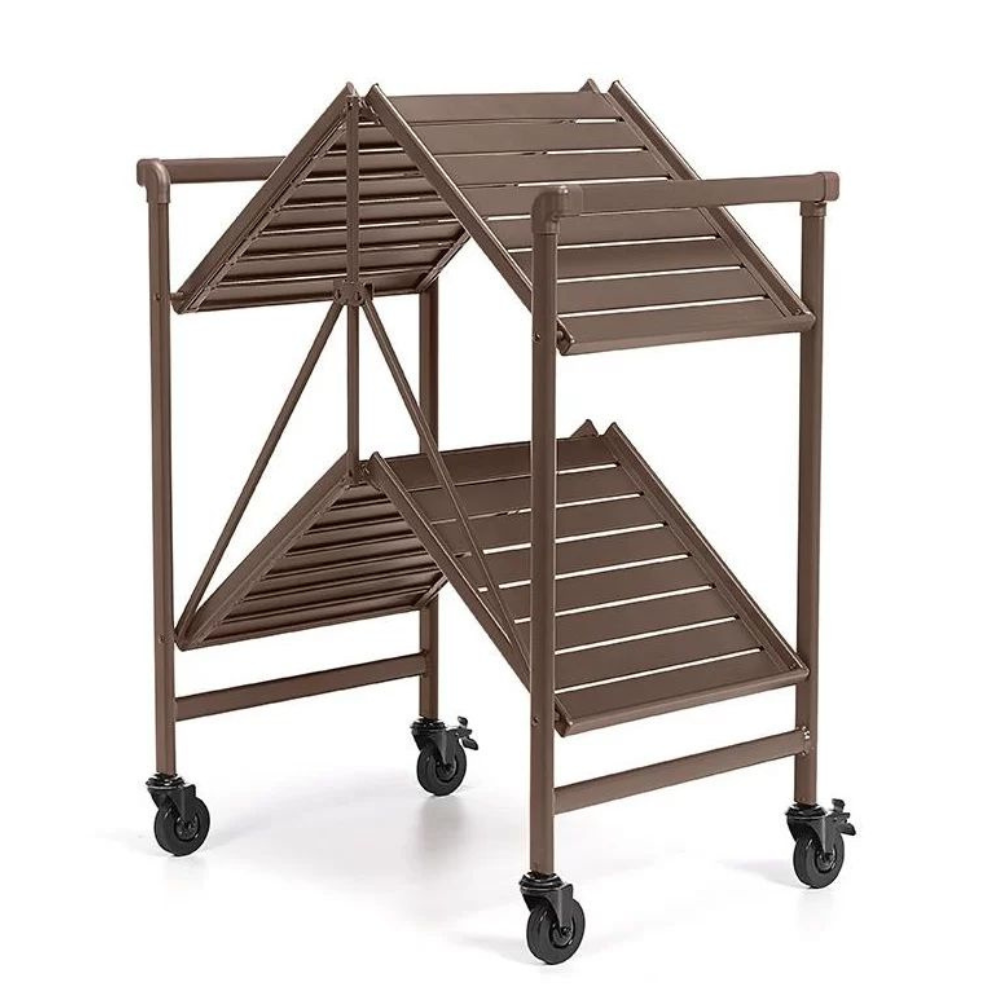 Gold Dome Birdcage Luggage Trolley
