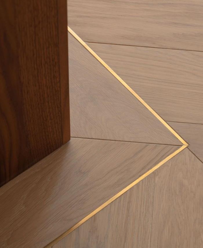 Gold Floor Transition Metal Profile