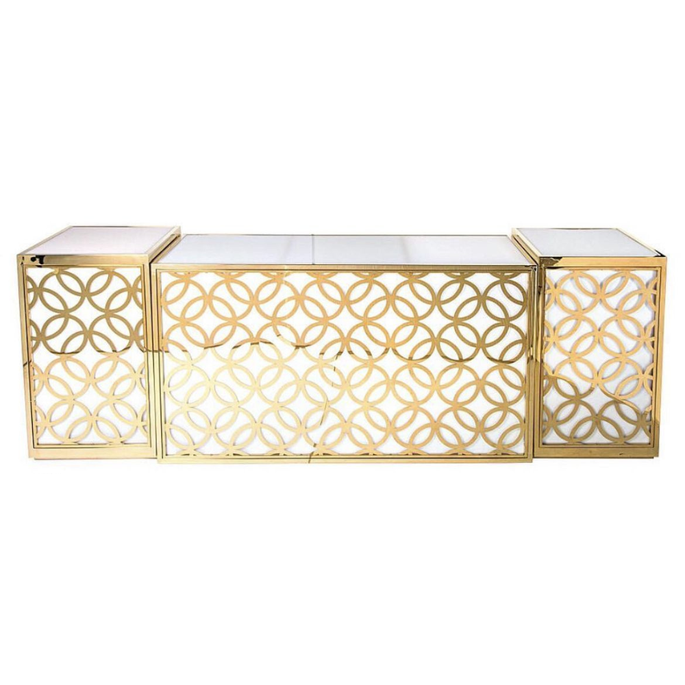 Gold Polished Ring Modular Buffet Counter
