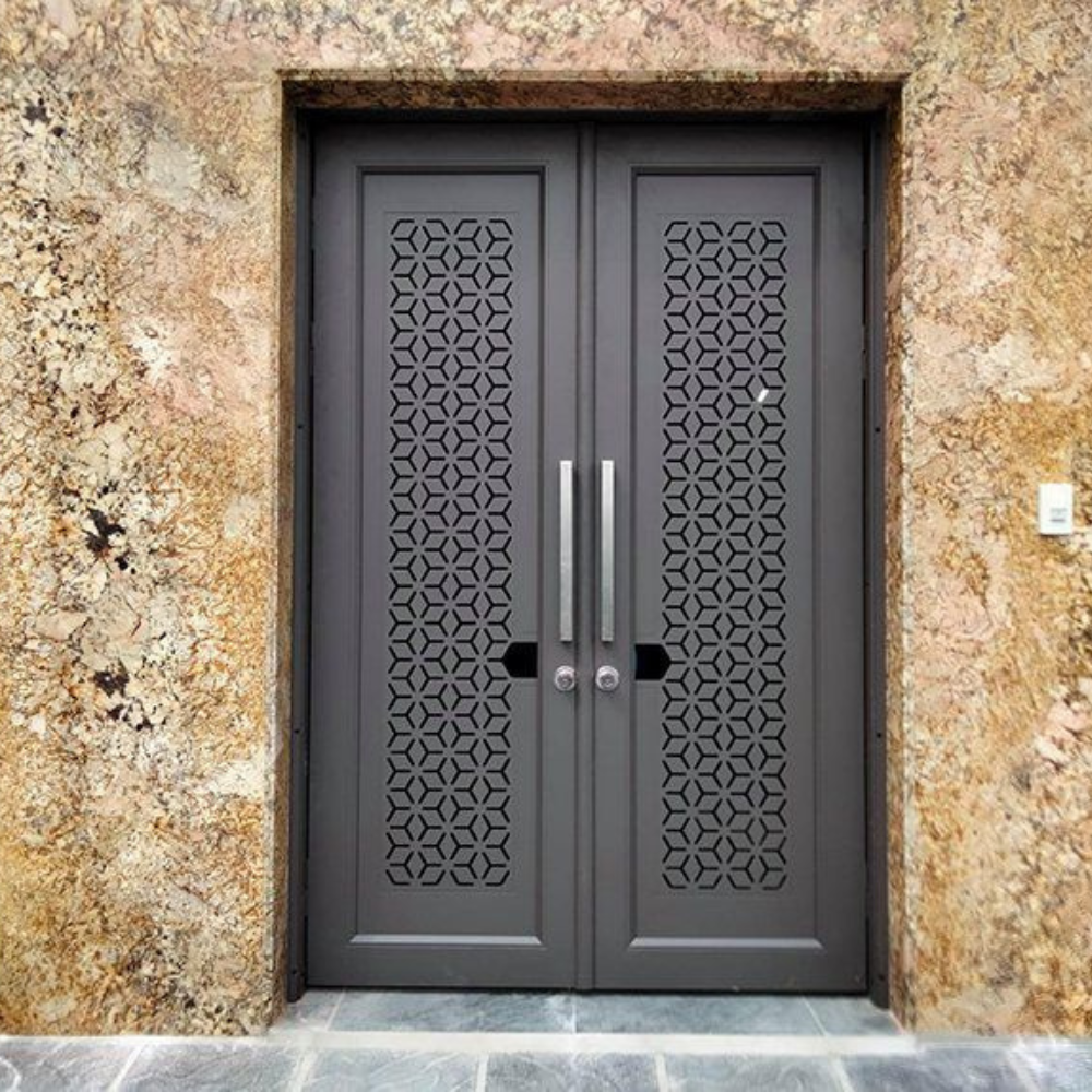 Hexagon Lattice Cut Out Internal Door