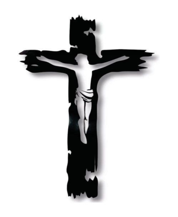 Jesus Cross Laser Cut Metal Wall Art