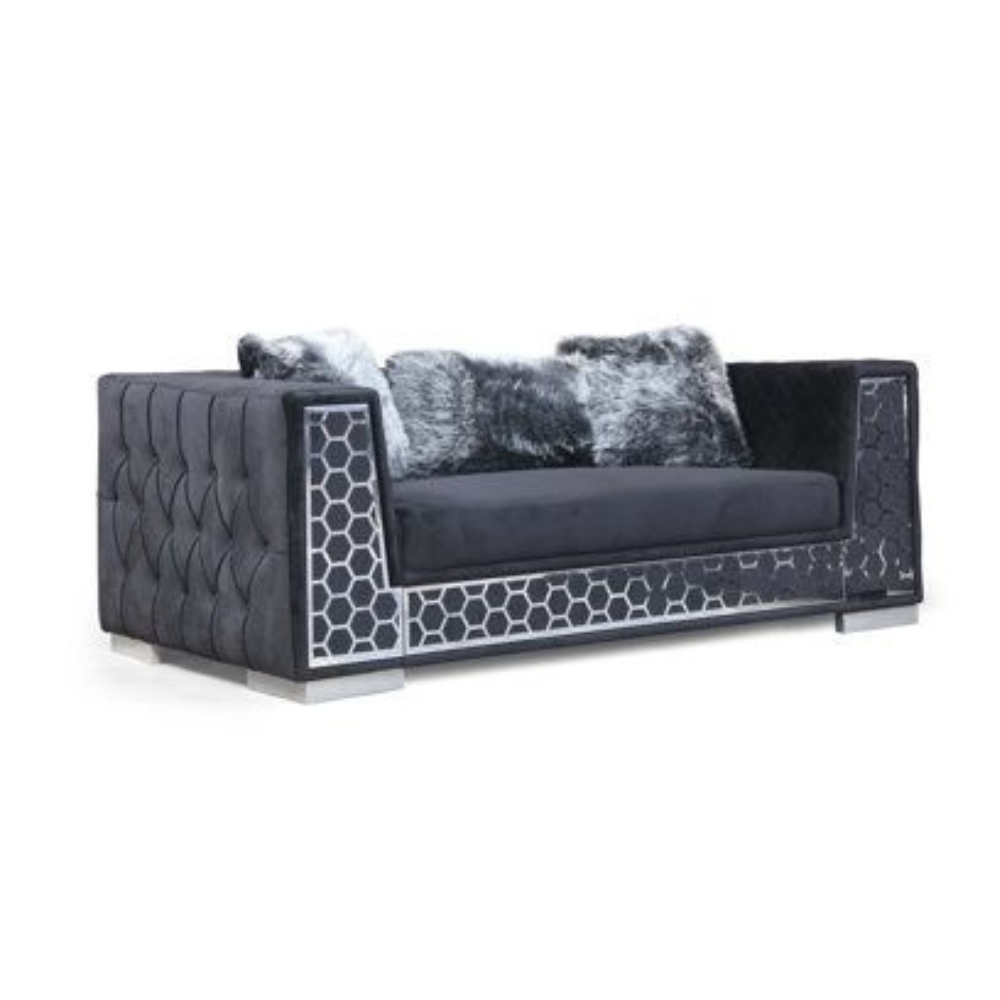 Luxury Laser Cut Designer Upholstered Sofa