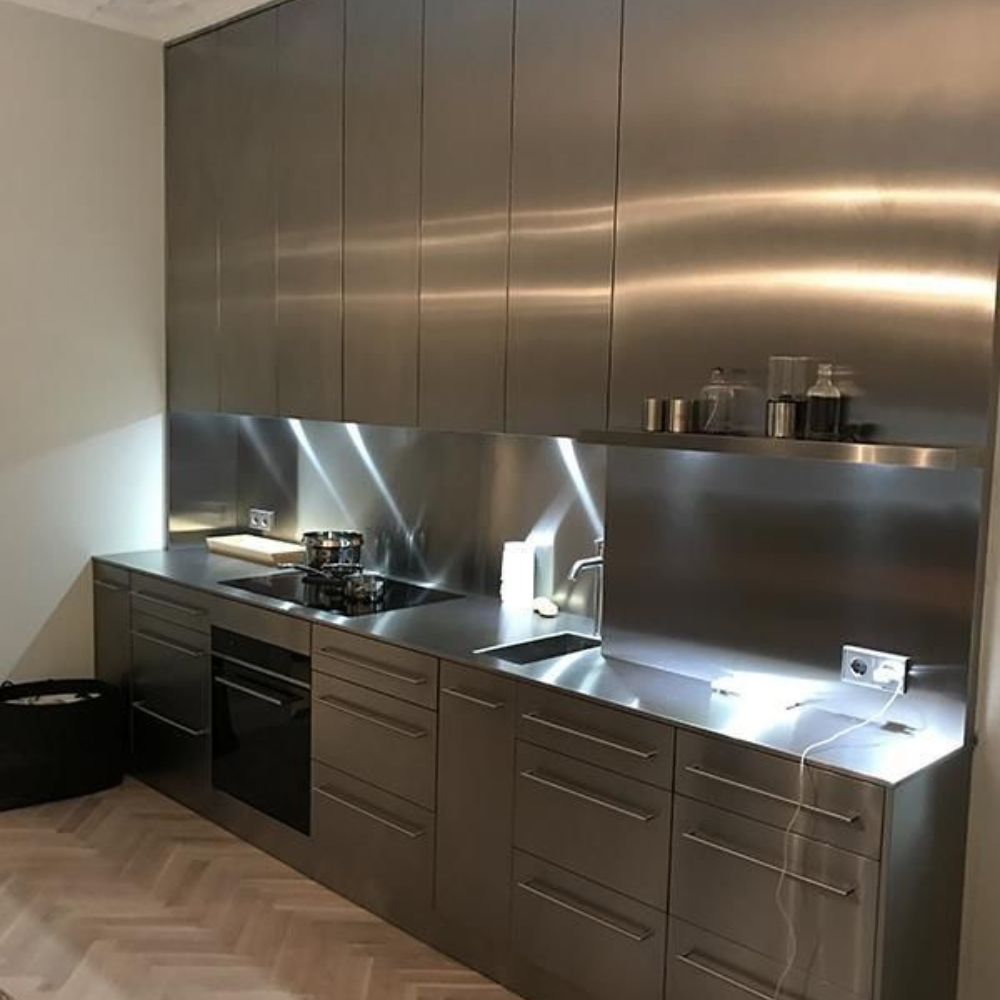 Luxury Stainless Steel Modular Kitchen Cabinet
