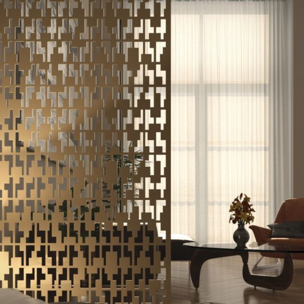 Modern Abstract Laser Cut Room Divider Panel