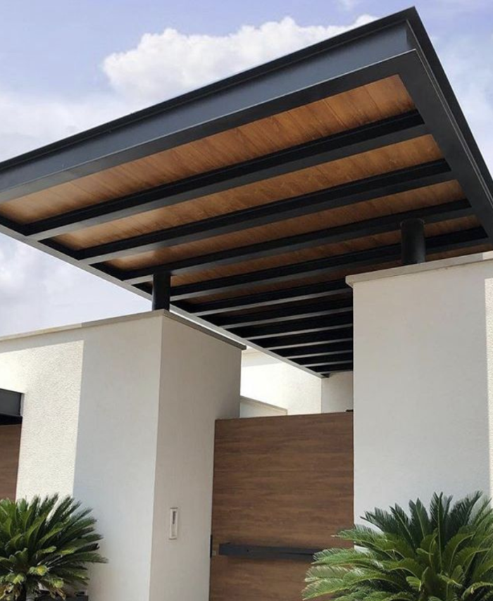 Modern Iron Gate Canopy