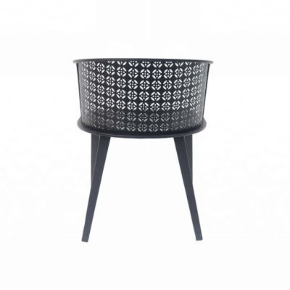 Modern Laser Cut Metal Planter Stand