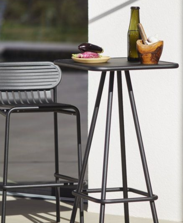 Modern Metal Bar Table with Stool