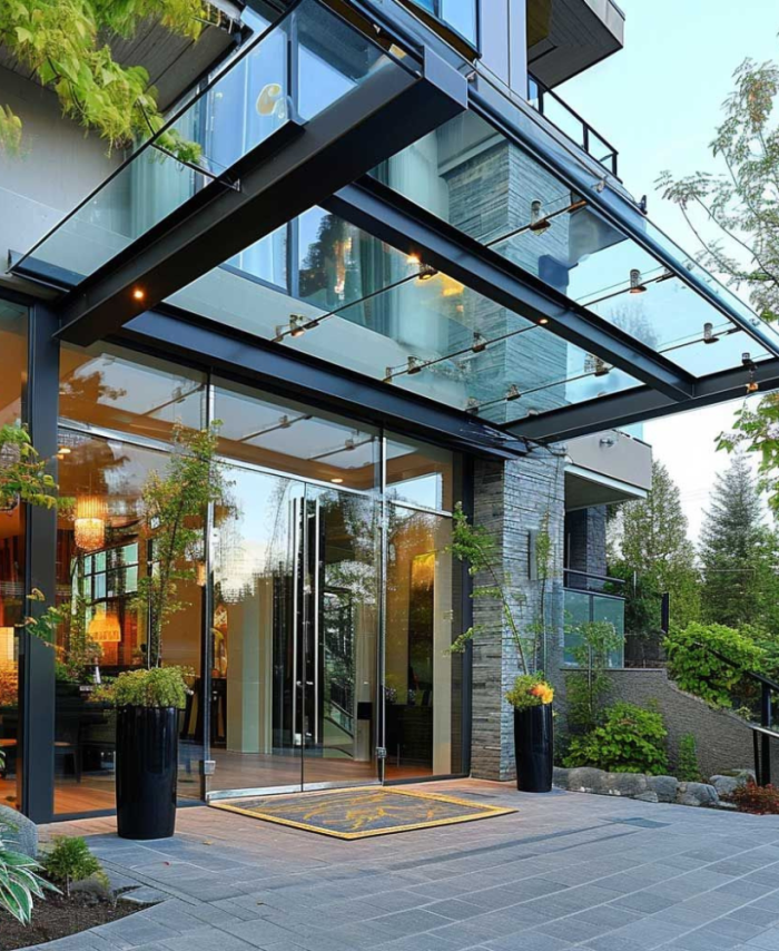 Premium Glass Iron Canopy