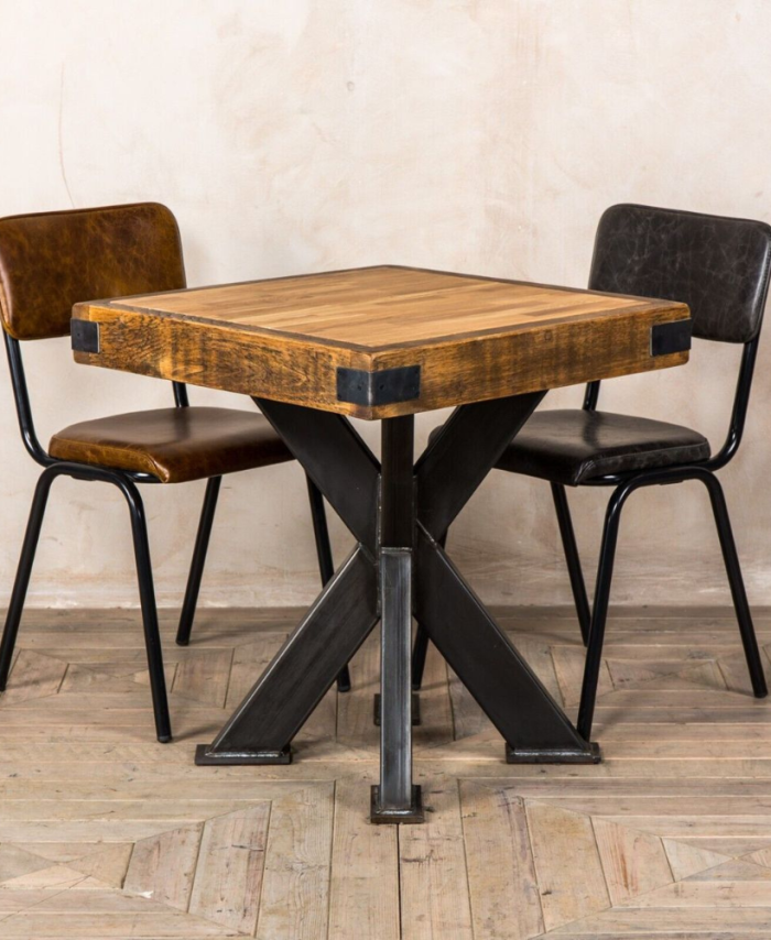 Rustic Industrial Cafe Dining Table