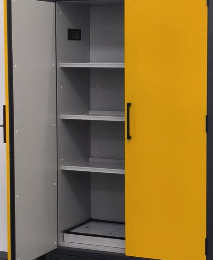Yellow Double Door Industrial Cabinet