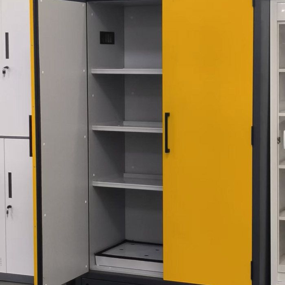 Yellow Double Door Industrial Cabinet